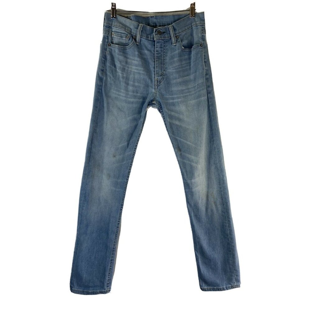 Levis 513 Straight Leg Light Wash Mens Jeans 29x32